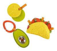 Fisher-Price Tiny Treats Gift Set, 3 Pretend Food Infant Teething Toys
