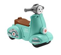 Fisher-Price Toddler Ride-On Toy Scooter with Smart Stages Educational Content for Pretend Play, Multi-Language Version, Laugh & Learn, HMV76