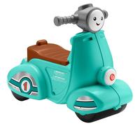 Fisher-Price Toddler Ride-On Toy Scooter with Smart Stages Educational Content for Pretend Play, Multi-Language Version, Laugh & Learn