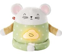 Fisher-Price Toddler Toy Meditation Mouse Plush Sound Machine with Music and Light for Preschool Kids Ages 2+ Years, GRV08