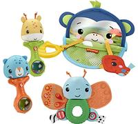 Fisher-Price Toy Play Kit with 4 Infant Sensory Toys, Ages 3 Months and Up