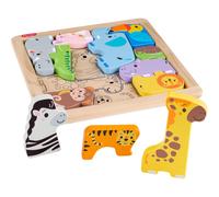 Fisher-Price Wooden Animal Puzzle Early Learning Toy