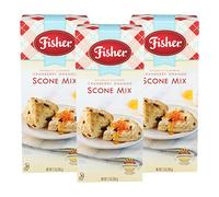 Fisher Scone Mix Cranberry Orange 12oz (Pack of 3)