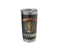 Fisher Sketch Angler - Finally It's Fish O'Clock Stainless Steel Insulated Tumbler