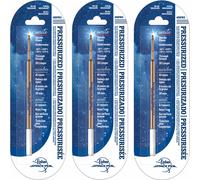 Fisher Space Pen Ballpoint Refill - Fits Parker - Medium Tip - Blue - Pack of 3
