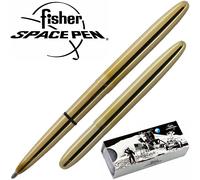 Fisher Space Pen - Bullet - Brass Raw Space Pen - Gift Boxed - F400RAW
