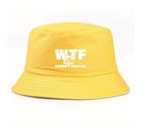 Fisherman Cap WTF Where's The Fish Bucket Hat for Men Women Outdoor for Couple Classic Vacation Sunscreen Hats PLeisure Sports Gifts