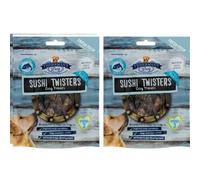 Fisherman Dog Treats 100g - Sushi Twisters - Dogs Love to Be Rewarded and Fisherman Dog Treats are a Range of Tantalising Tasty Seafood Dog Treats That Come in Many Flavours - Pack of 2