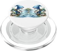 Fisherman Gnome Grandpa On The River For Fishing Buddies PopSockets PopGrip for MagSafe