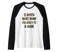 Fisherman, I Can't Work Today My arm in a cast Camo Fishing Raglan Baseball Tee