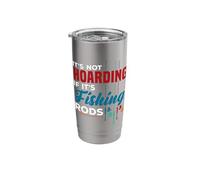 Fisherman It's Not Hoarding If It's Fishing Rods Fishing Stainless Steel Insulated Tumbler