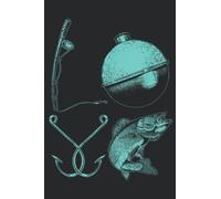 Fisherman Love Rod Hook and Fishing Graphic: Daily Planner Notepad To Do Schedule, Medium 6x9 Inches, 110 Pages, Printed Cover