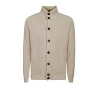 Fisherman Rib Buttoned Cardigan - male - Filippo De Laurentiis - Cardigans - Beige - XL - Knitwear XL