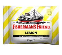 Fisherman’s Friend Lemon Lozenges, Sugar Free Extra Strong Menthol Throat Lozenges, Pack of 24 (25g)
