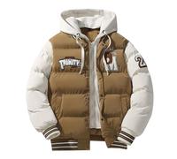 Fisherman Sweater Pullover Shirts for Men Christmas Shirts for Men Novelty Mens Winter Pullover Jacket Denim Jacket Mens Skeleton Hoodie Mens roll Neck Jumper Jean Jackets Mens (Khaki, L)