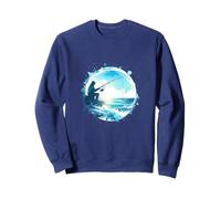 Fisherman with fishing by the sea Sweatshirt