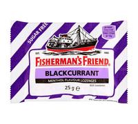Fishermans Friend Blackcurrant Menthol Flavour Lozenges with Sweeteners - Pack of 24 x 25G