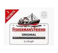 Fisherman's Friends Friend Original, Menthol & Eucalyptus, 3 x 25g