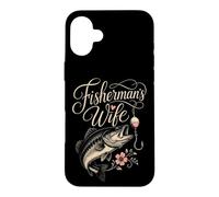 Fisherman's Wife Vintage Bass Fishing Gift Case for iPhone 16 Plus