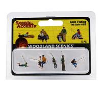 Fishermen Figures for HO OO Scale Model Railway and Dioramas Woodland Scenics