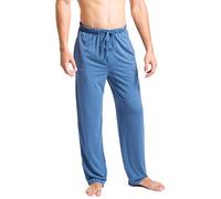 Fishers Finery Mens Ecofabric Jersey Pajama Pant; Christmas Gift Blue, XXL-Short