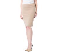 Fishers Finery Women's Ecofabric Ponte Pull On Stretch Above Knee Classic Pencil Skirt, Fitted
