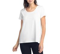 Fishers Finery Women's Ecofabric Short Sleeve Crew Neck Tee; Relaxed Fit - White - X-Large