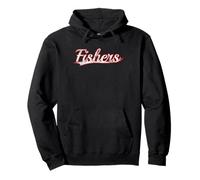 Fishers Indiana Hamilton County Vintage Varsity Distressed Pullover Hoodie