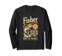 Fishers of Men W Catch Em God Clean Em Matthew 4 19 Long Sleeve T-Shirt