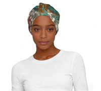 Fishes in Bloom Elastic Headscarf Hat Soft Light Comfort Breathable for Women Daily Wear and Sleep Cap