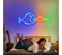 Fishes Neon Sign Decor Led sea Art Light Sign Led Logo Sailor Wall Décor Signs Party Room Decoration Big Small Fishes Bedroom Neon