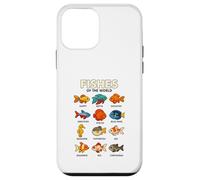 Fishes of the World Shirt Cute Fish Species Design Aquarium Case for iPhone 12 mini