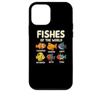 Fishes of the World Shirt Cute Fish Species Design Aquarium Case for iPhone 12 mini