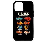 Fishes of the World Shirt Cute Fish Species Design Aquarium Case for iPhone 12 mini
