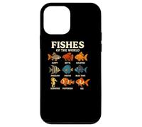 Fishes of the World Shirt Cute Fish Species Design Aquarium Case for iPhone 12 mini