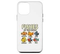 Fishes of the World Shirt Cute Fish Species Design Aquarium Case for iPhone 12 mini