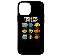 Fishes of the World Shirt Cute Fish Species Design Aquarium Case for iPhone 12 mini