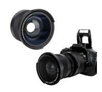 Fisheye Lens 0.35X Wide Angle 52mm Universal SLR DSLR Digital Camera Lens for Canon Pentax Minolta - Compatible with Cap Included