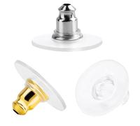 Fishhook Earring Backs for Droopy Ears, Earring Backs Replacement, Bullet Clutch Earring Stoppers, Hypoallergenic, Pack of 120