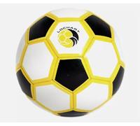 FISHIN ADDICT Football Soccer ball - size 3 Blue, Red or Yellow - handcrafted and hand stitched. (YELLOW)