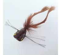 FISHIN ADDICT Frog pike fishing fly zonker Size 2 / 130mm with popper head + weedguard