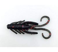 FISHIN ADDICT NANO-CRAY 40mm (1.5'') Crayfish Bug micro fishing lure soft plastic - 10 pack (BLACK SPARK)