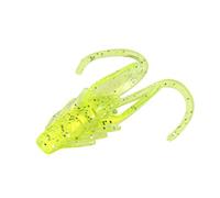 FISHIN ADDICT NANO-CRAY 40mm (1.5'') Crayfish Bug micro fishing lure soft plastic - 10 pack (CHARTREUSE)