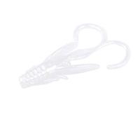 FISHIN ADDICT NANO-CRAY 40mm (1.5'') Crayfish Bug micro fishing lure soft plastic - 10 pack (PEARLY WHITE)
