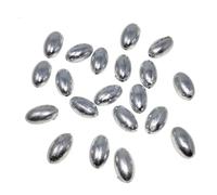 Fishing - 20 x Bulk Pack of Pierced Bullet Non-Toxic Drilled In Line Weights Available in 4g 6g 10g 13g 18g 25g and 30g for Ideal for Dead-Bait Pike