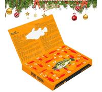 Fishing - 24 Day Box with Varied Baits for Freshwater and Shore, Fishing for Beginners and Experts | Festive Countdown | Gift Friends Friends Teenagers