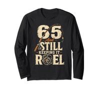 Fishing 65th Birthday Still Keeping It Reel Gift Long Sleeve T-Shirt