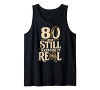 Fishing 80th Birthday Still Keeping It Reel Gift Tank Top