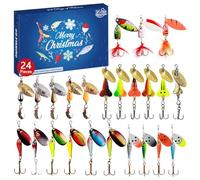 Fishing Accessories Advent Calendar, Advent Calendar, Fishing Lure Set, Countdown Calendar, 24-Day Fishing Lure Advent Calendar, Fishing Equipment for Fishing Lovers, Christmas, Party