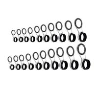 Fishing Accessories Line Guide Ring Easy Installation Rod Wire Ceramic 30/20/10 Pcs Rod Replacement Guide Set